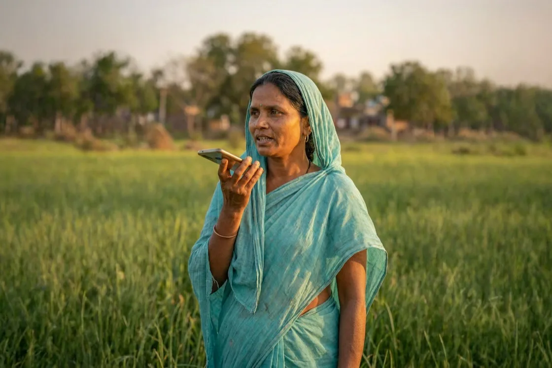 A FarmerChat conversation in the farmer's own language